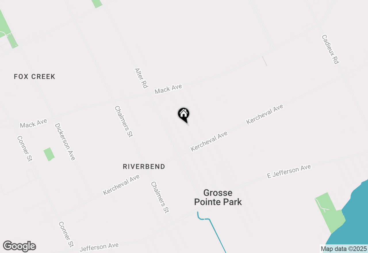 Map of 1318 Maryland Street, Grosse Pointe Park, MI 48230