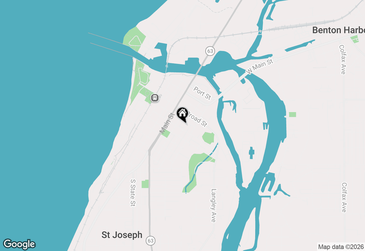 Map of 516 Church Street, St. Joseph, MI 49085