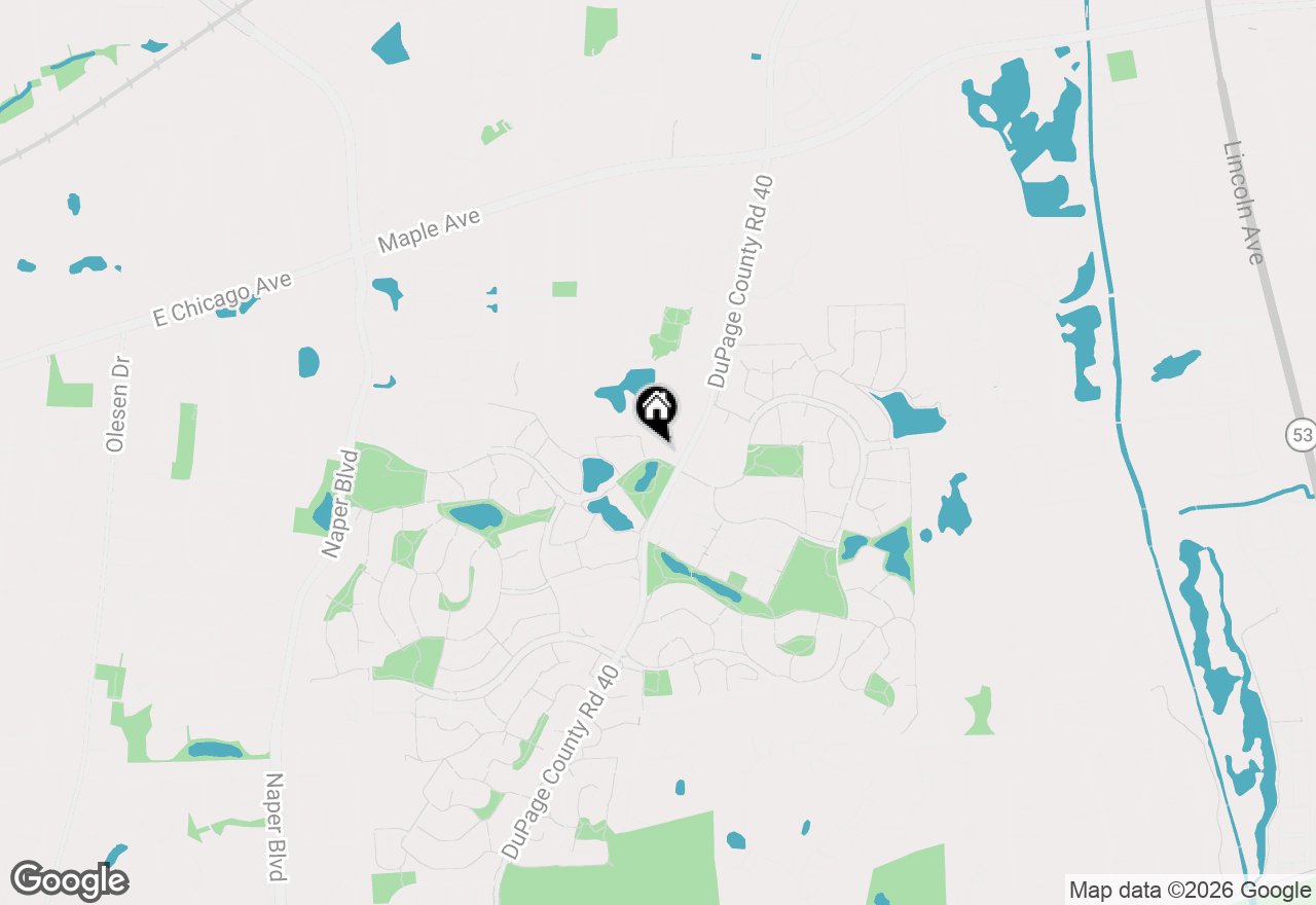 Map of 2370 Abbeywood Drive #B, Lisle, IL 60532