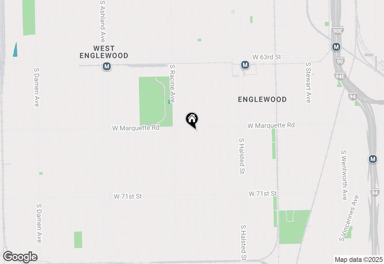 Map of 6717 S Aberdeen Street, Chicago, IL 60621