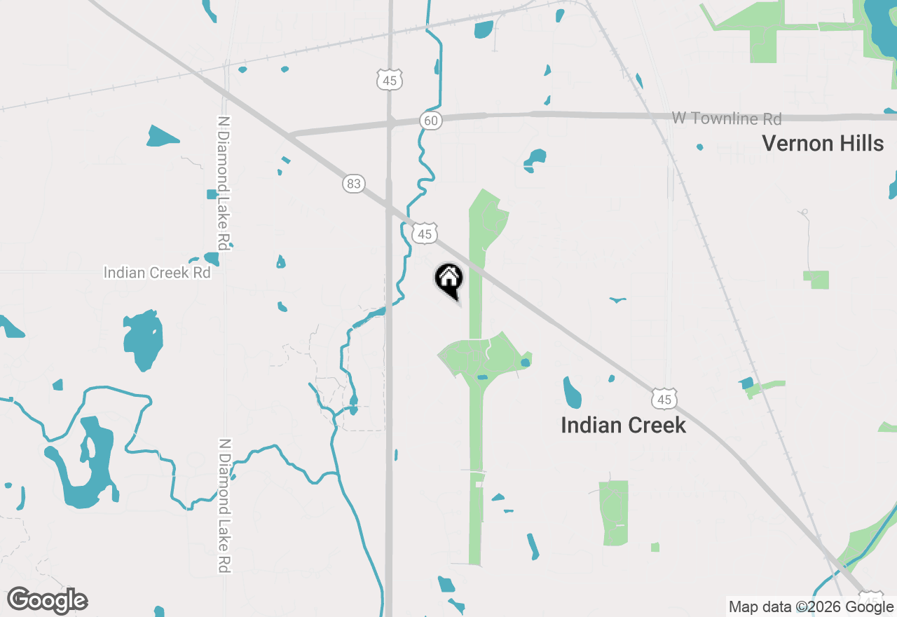 Map of 1062 Dearborn Lane, Vernon Hills, IL 60061