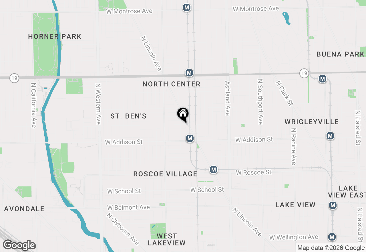 Map of 1845 W Waveland Avenue #1, Chicago, IL 60613