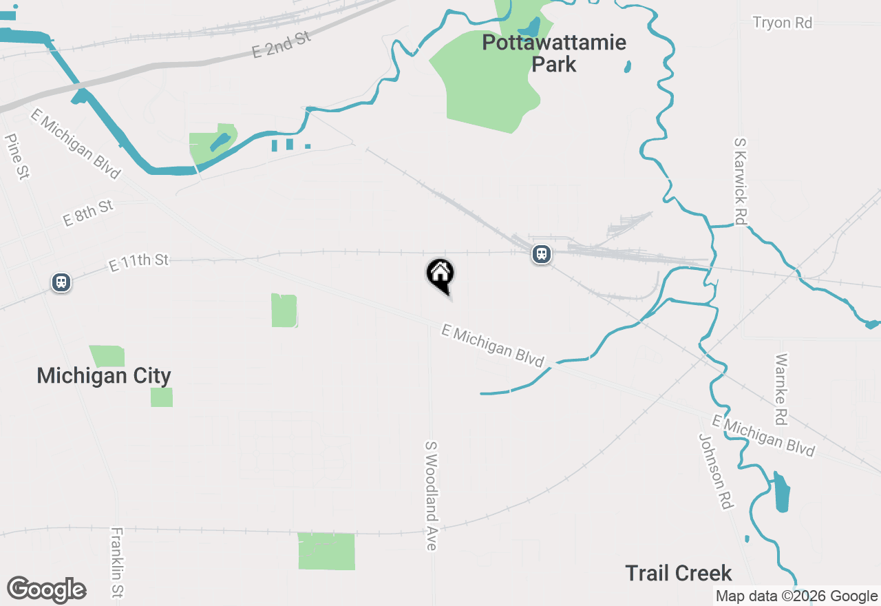 Map of 210 Pleasant Avenue, Michigan City, IN 46360