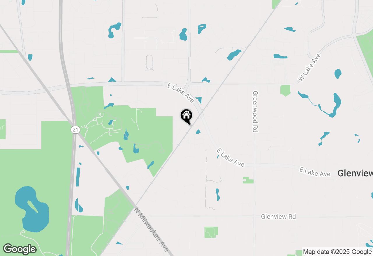 Map of 1504 Pfingsten Road, Glenview, IL 60025