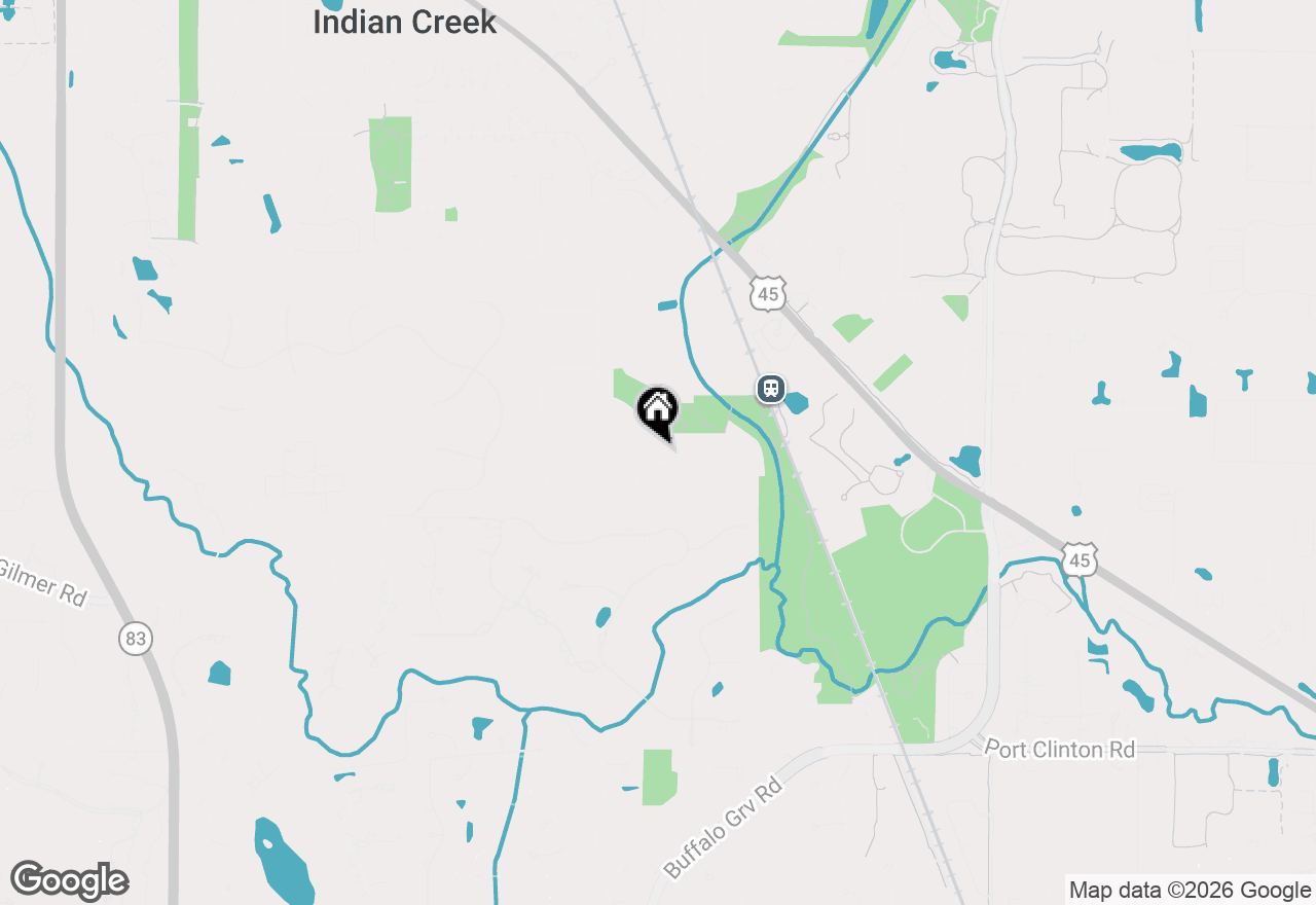 Map of 182 Montclair Road, Vernon Hills, IL 60061