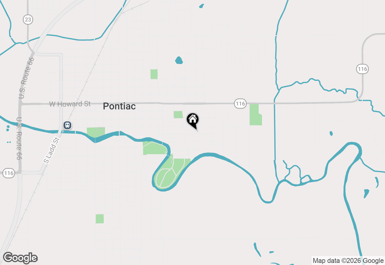Map of 417 E Timber Street, Pontiac, IL 61764