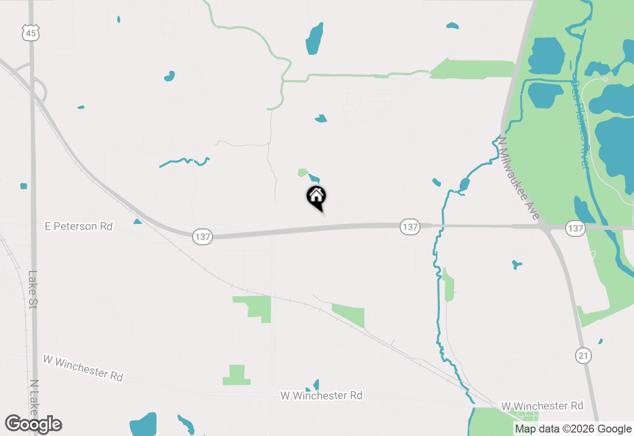 Map of 1800 Darnell Street, Libertyville, IL 60048