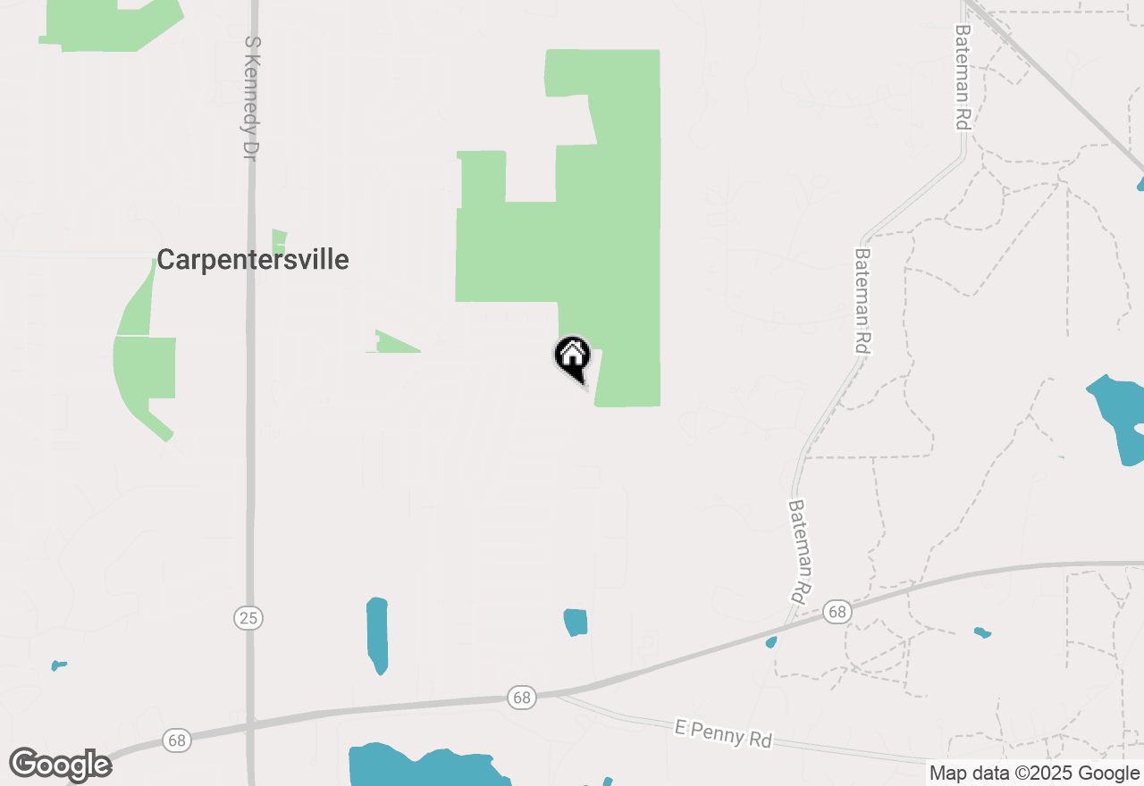 Map of 1423 Windsor Circle, Carpentersville, IL 60110