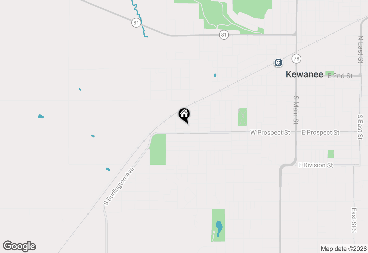 Map of 1205 Roseview Avenue, Kewanee, IL 61443