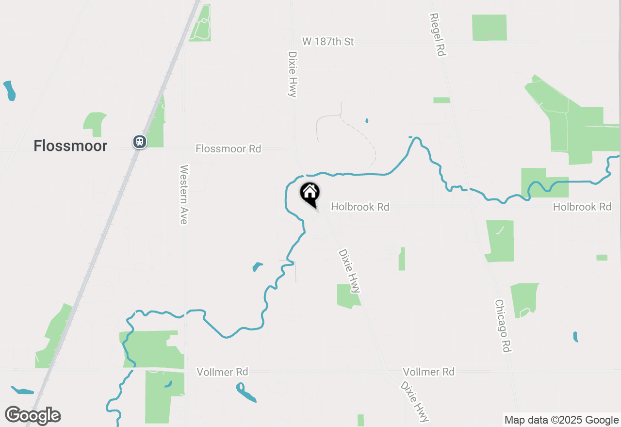 Map of 4 Ashley Oaks Lane, Flossmoor, IL 60422