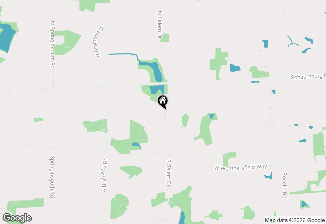 Map of 134 S Salem Drive, Schaumburg, IL 60193