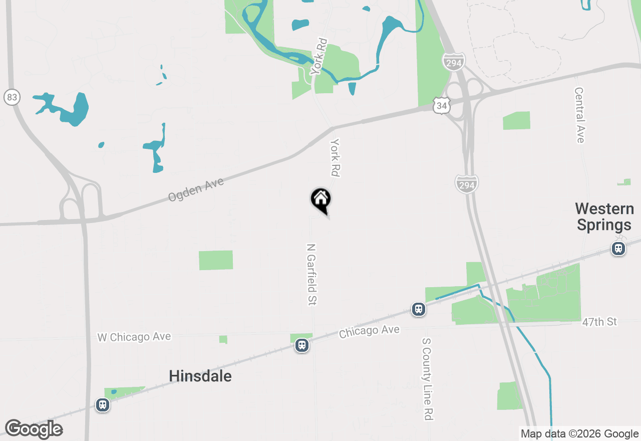 Map of 118 The Lane, Hinsdale, IL 60521