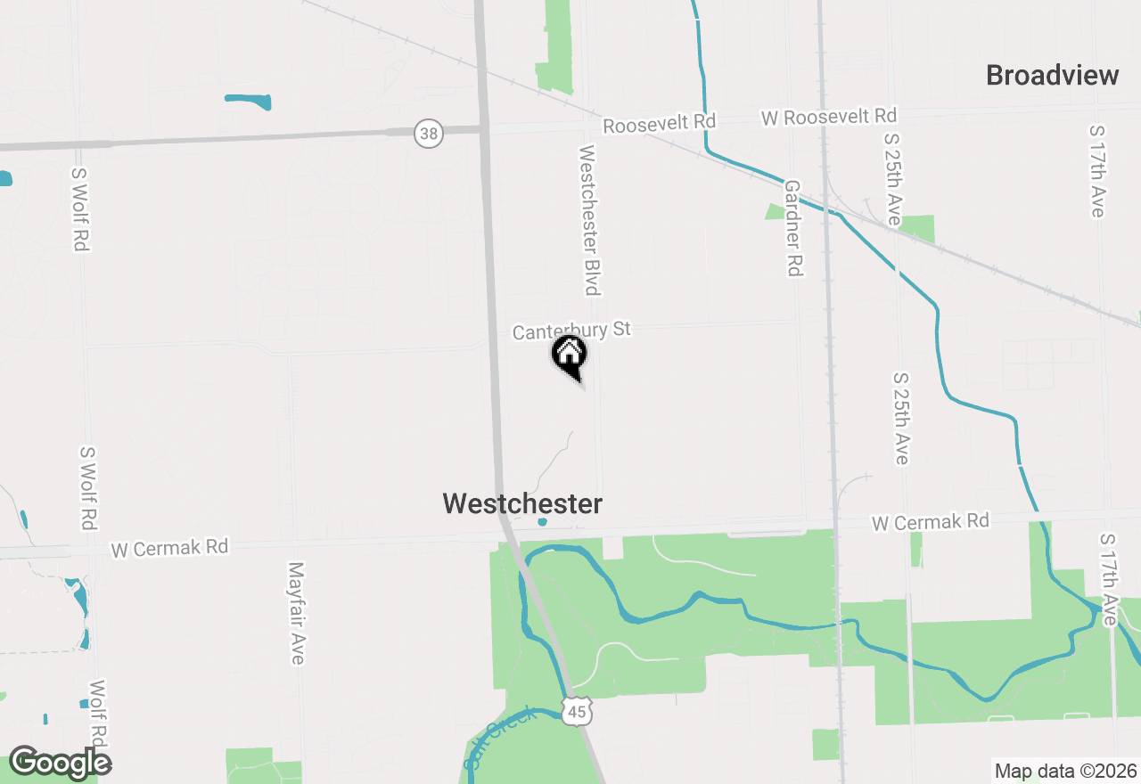 Map of 1803 Balmoral Avenue, Westchester, IL 60154