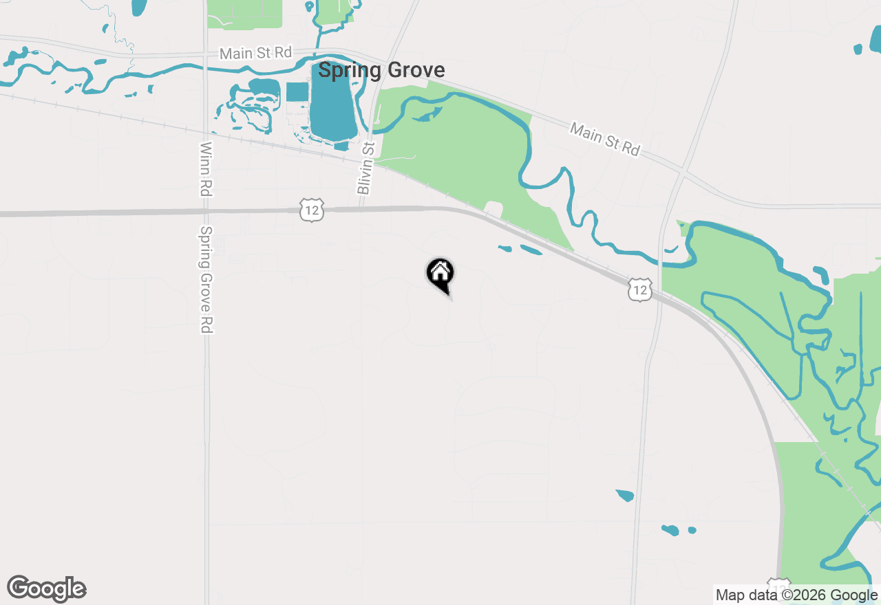 Map of 1975 Red Oak Lane, Spring Grove, IL 60081