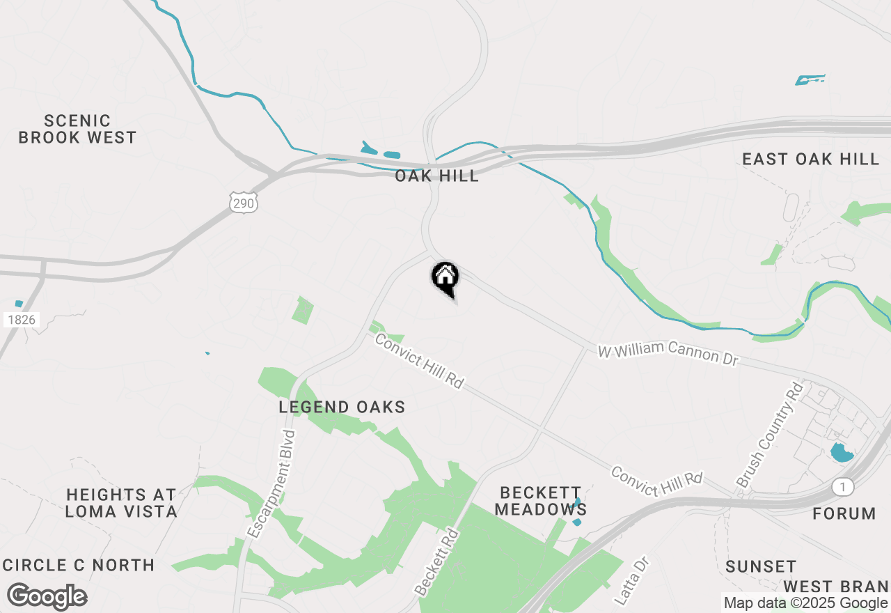 Map of 6015 Bel Fay Ln, Austin, TX 78749