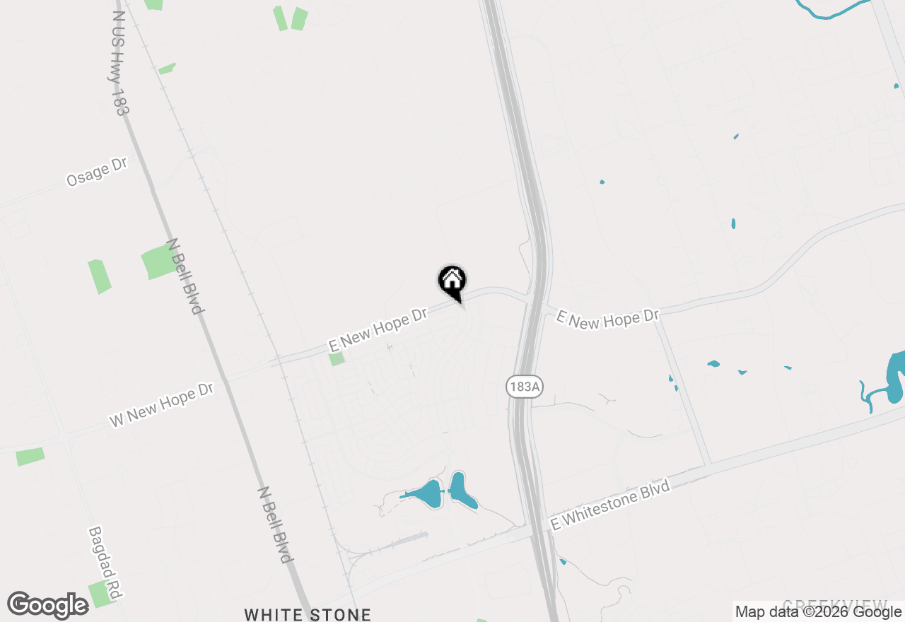 Map of 1044 Lost Pines Ln, Cedar Park, TX 78613