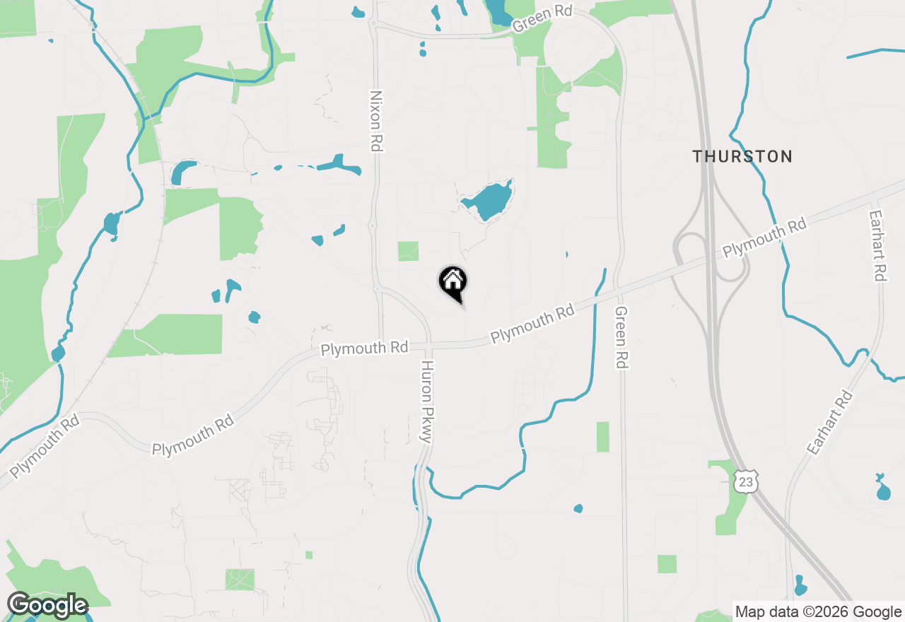 Map of 2971 Briarcliff Street, Ann Arbor, MI 48105