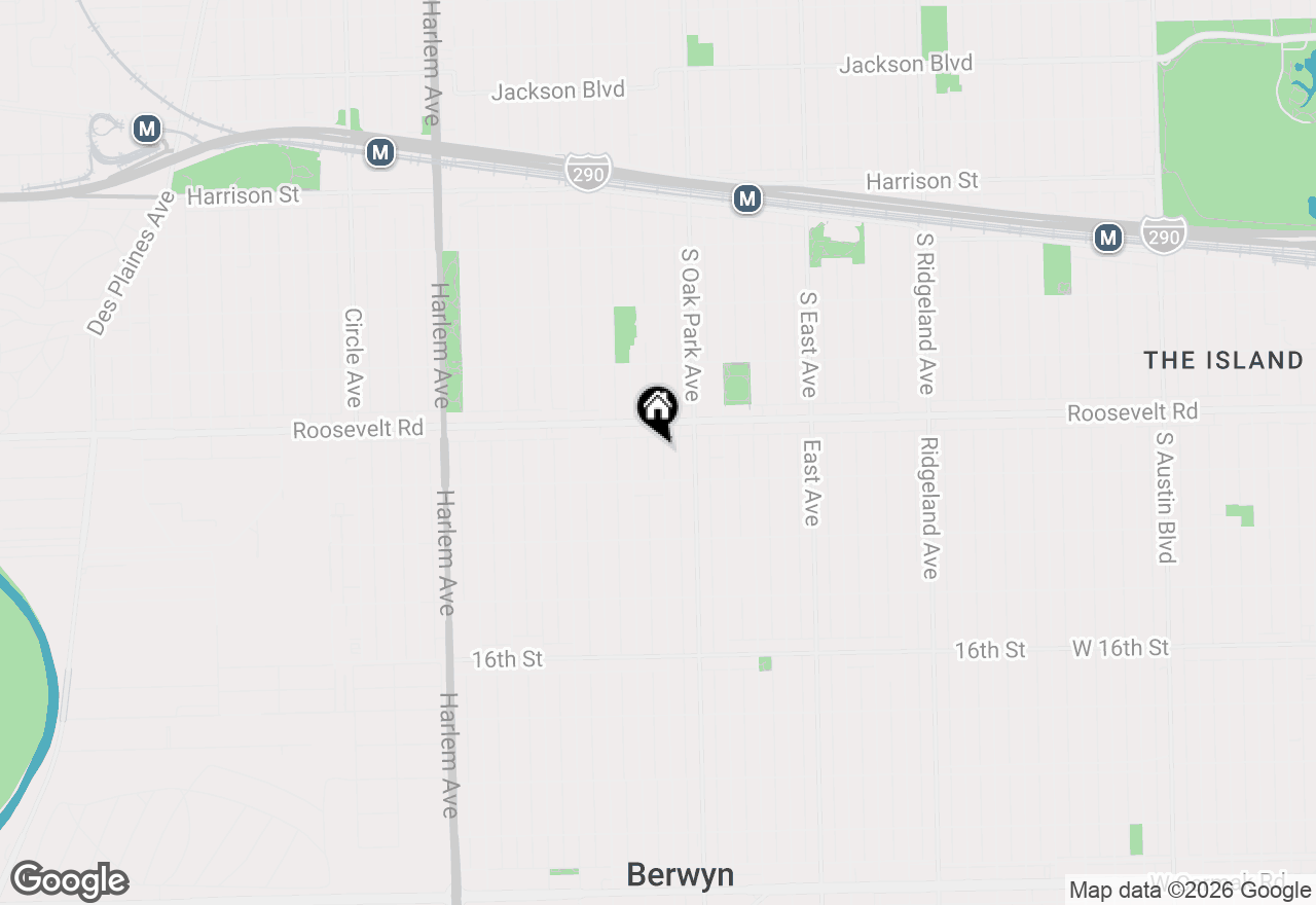 Map of 1224 Grove Avenue, Berwyn, IL 60402