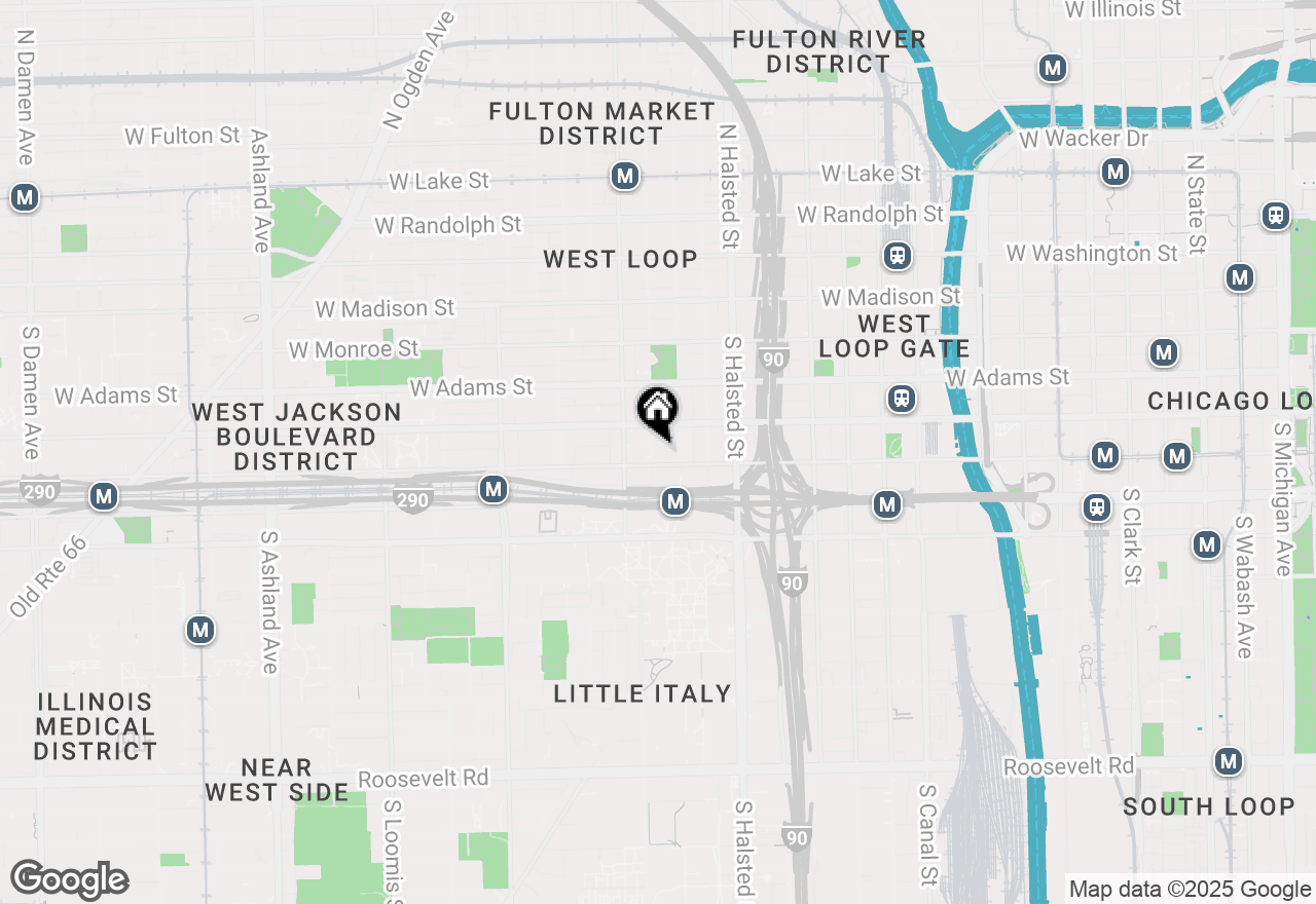 Map of 321 S Sangamon Street #605, Chicago, IL 60607