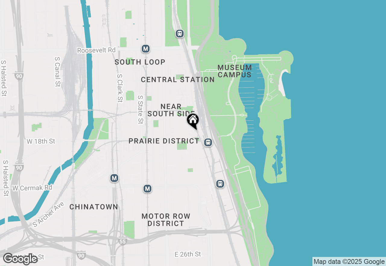 Map of 1717 S Prairie Avenue #805, Chicago, IL 60616