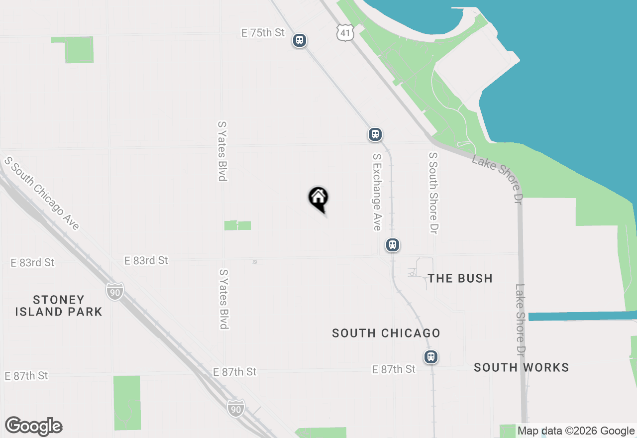 Map of 8136 S Manistee Avenue, Chicago, IL 60617