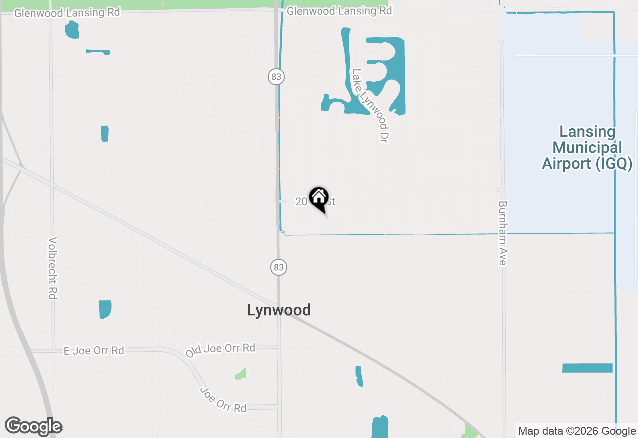 Map of 20176 Ash Lane, Lynwood, IL 60411