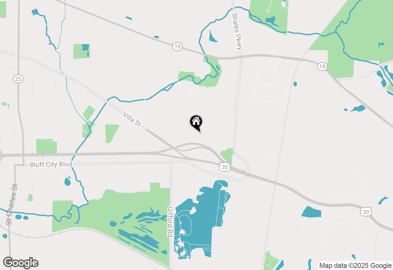 Map of 1256 Concord Drive, Elgin, IL 60120