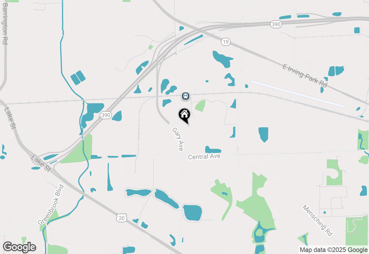 Map of 160 Sherwood Court, Roselle, IL 60172