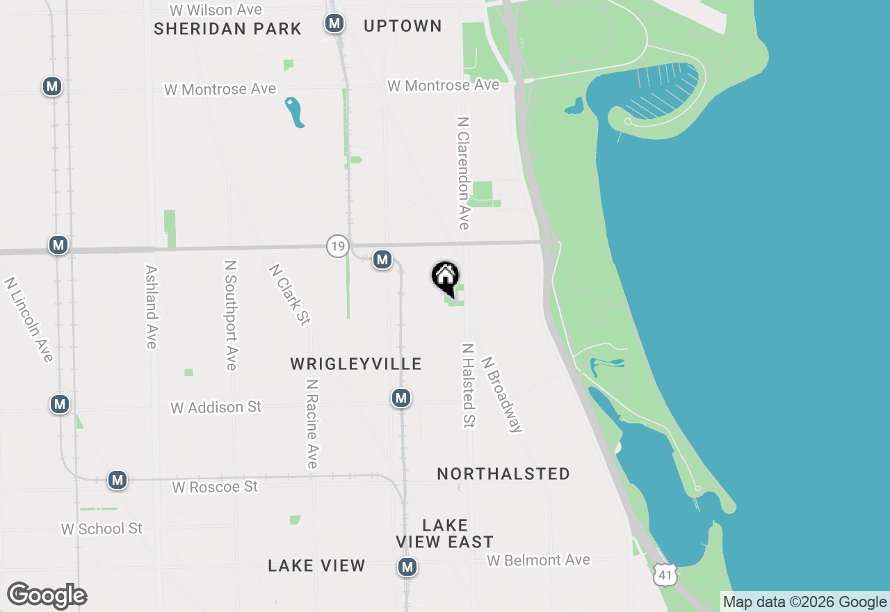 Map of 828 W Grace Street #502, Chicago, IL 60613