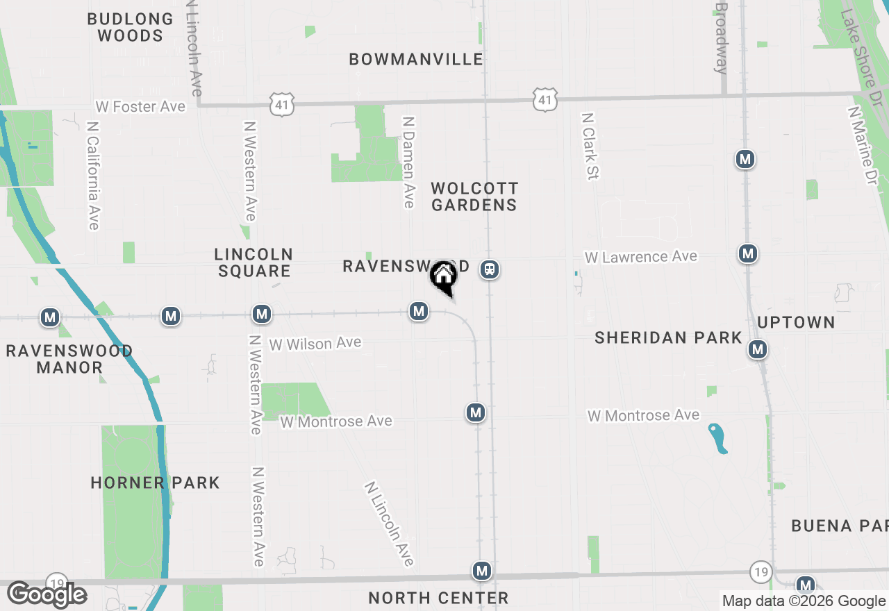 Map of 4655 N Winchester Avenue #2N, Chicago, IL 60640