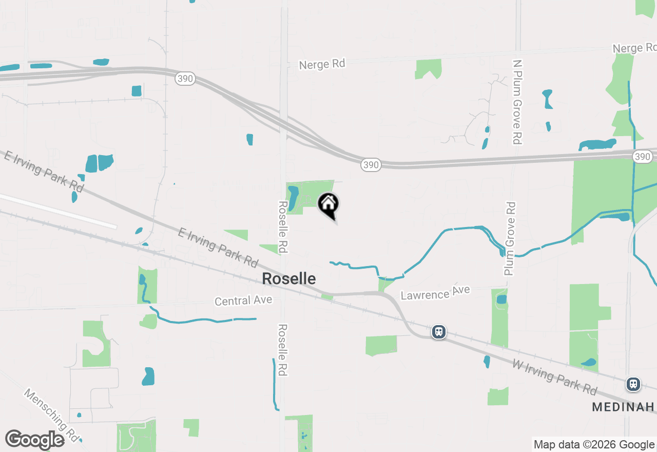Map of 219 N Prospect Street, Roselle, IL 60172