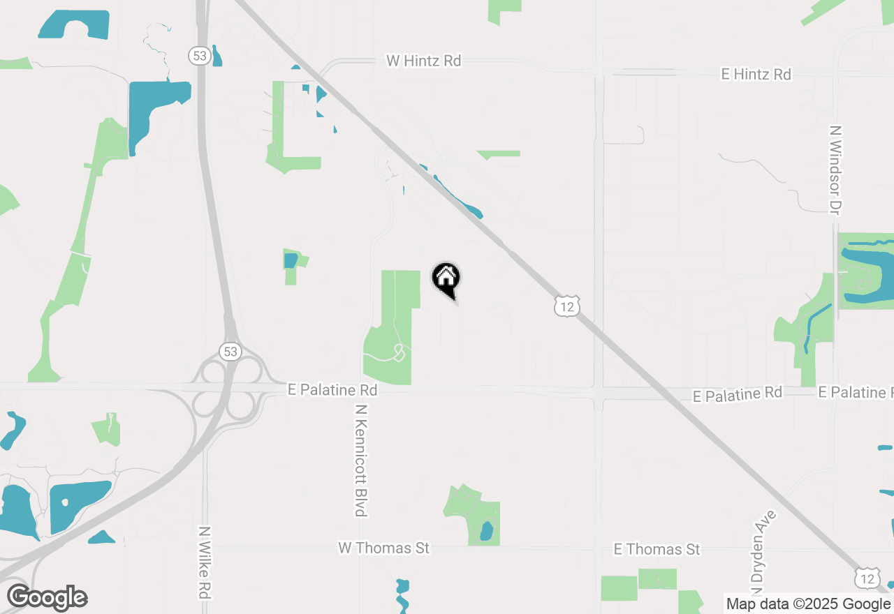 Map of 520 Norman Court, Arlington Heights, IL 60004