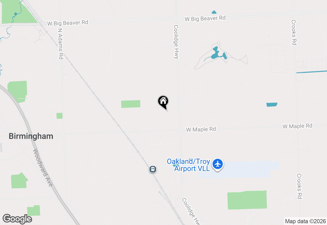Map of 2647 Dorchester Road, Birmingham, MI 48009
