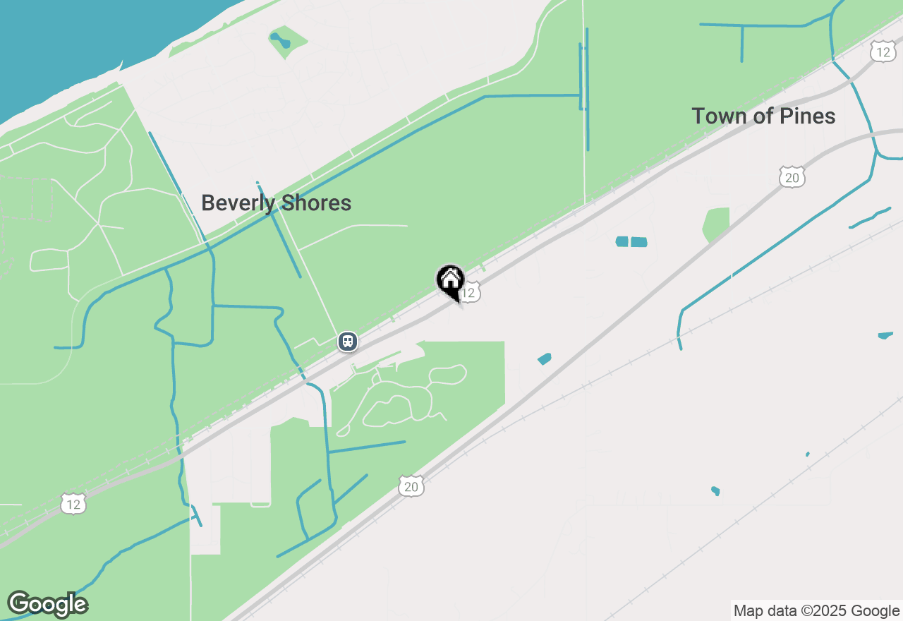 Map of 9 W Atwater, Beverly Shores, IN 46301