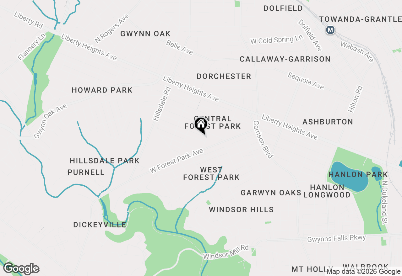 Map of 4104 Wentworth Road, Baltimore, MD 21207
