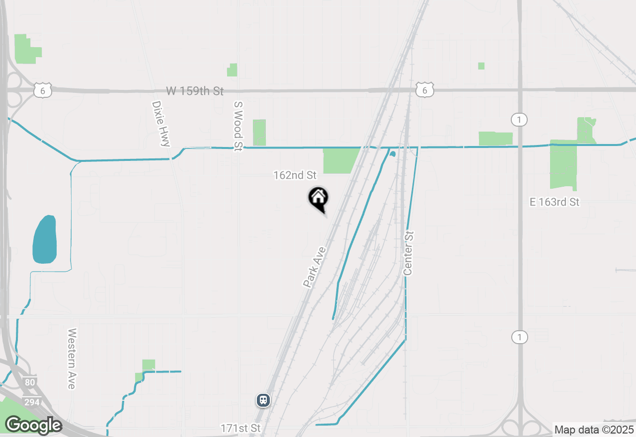 Map of 16336 Laflin Avenue, Markham, IL 60428