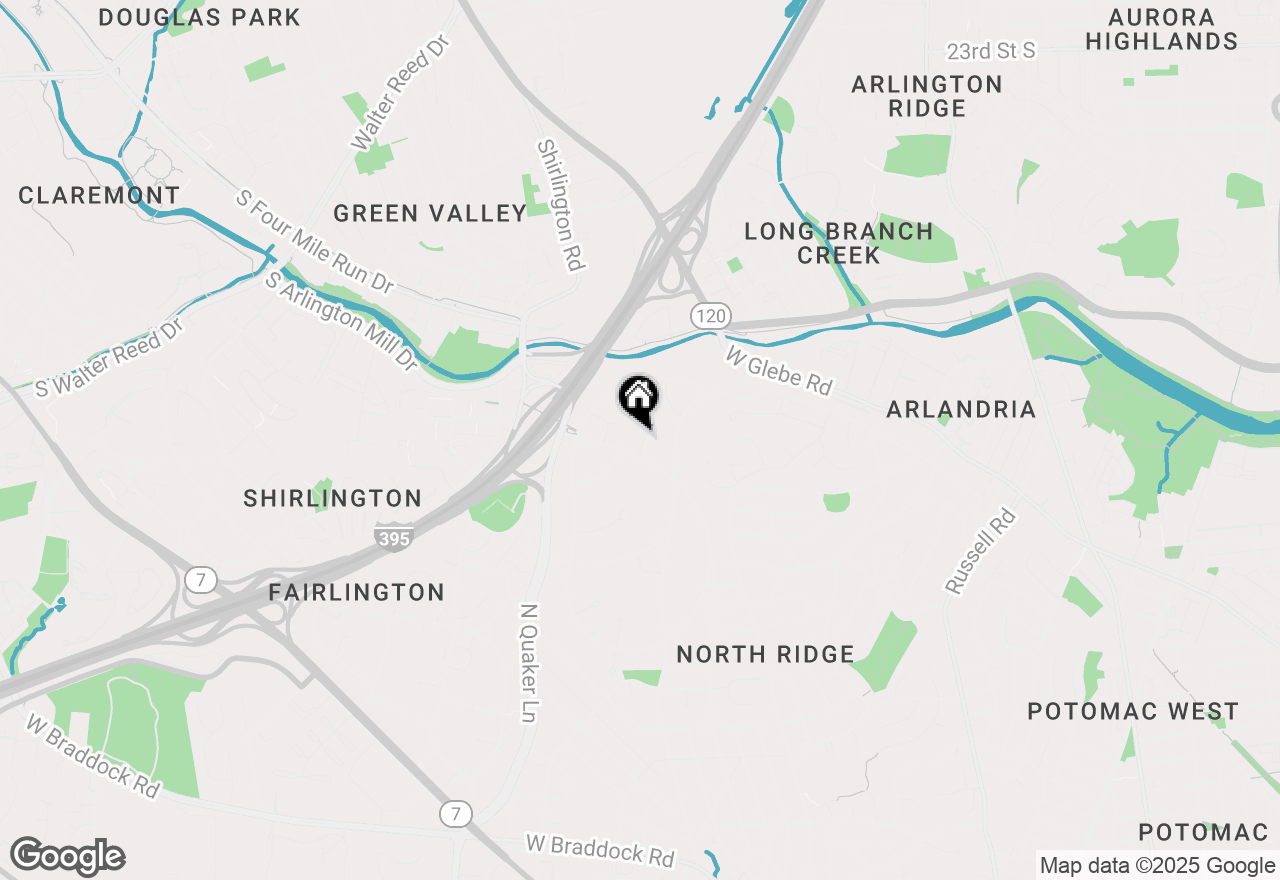 Map of 3606 Greenway Place, Alexandria, VA 22302