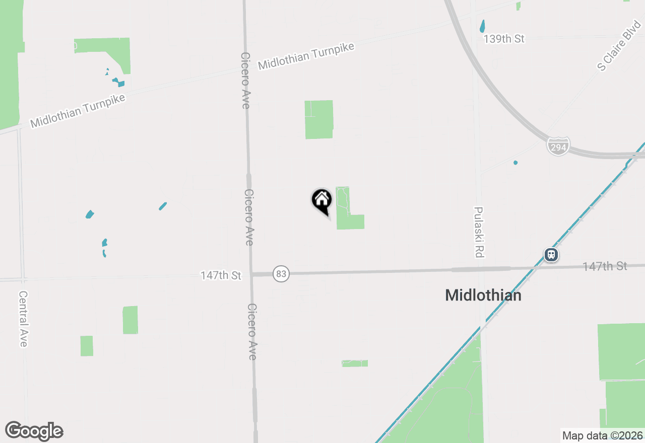 Map of 14516 Kolmar Avenue, Midlothian, IL 60445