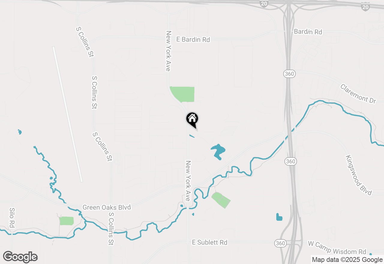 Map of 5101 New York Avenue, Arlington, TX 76018