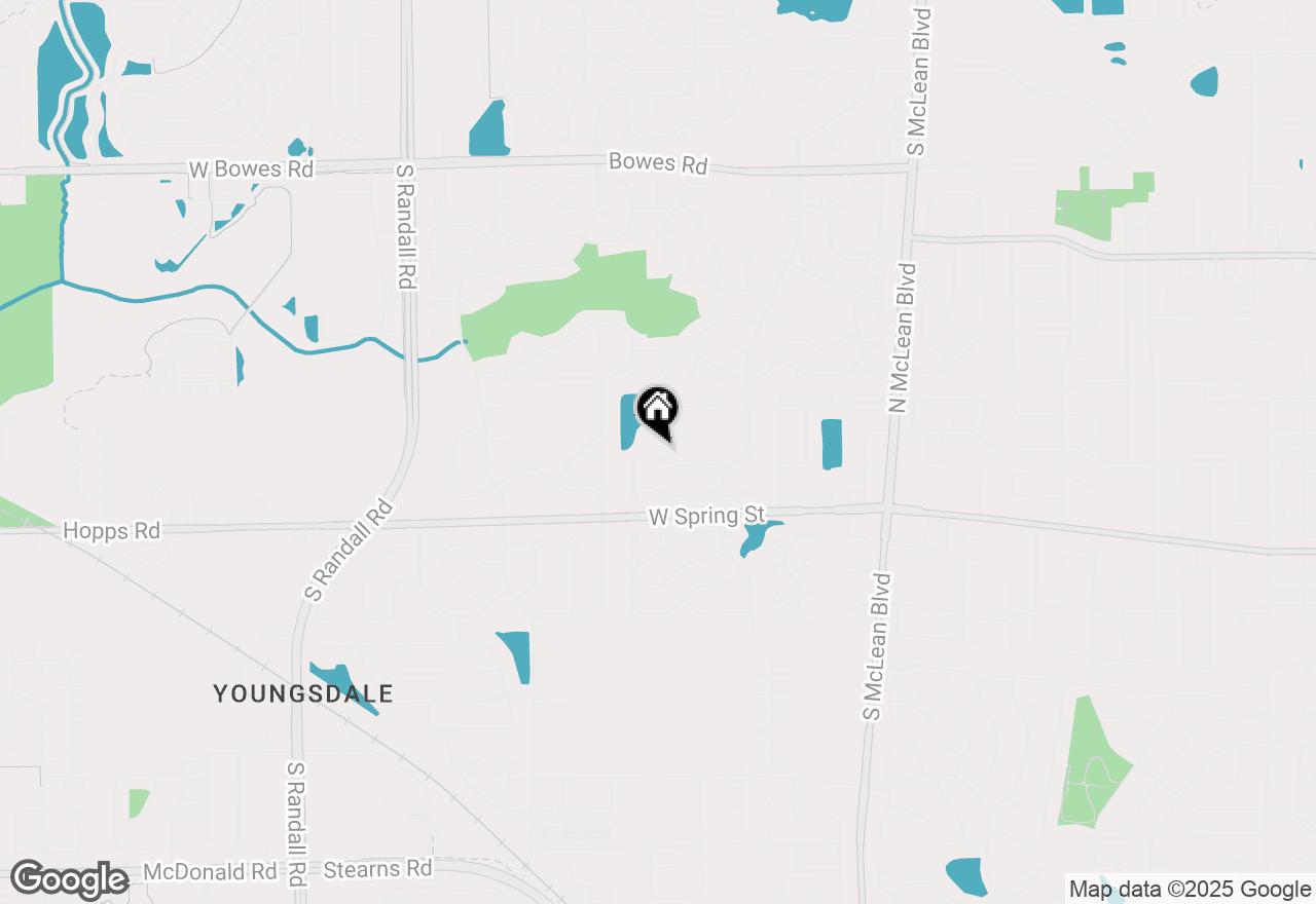 Map of 1484 Woodland Drive, South Elgin, IL 60177