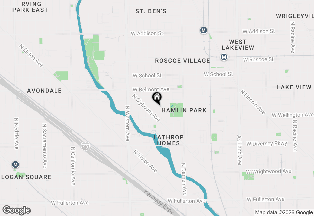 Map of 3041 N Leavitt Street, Chicago, IL 60618