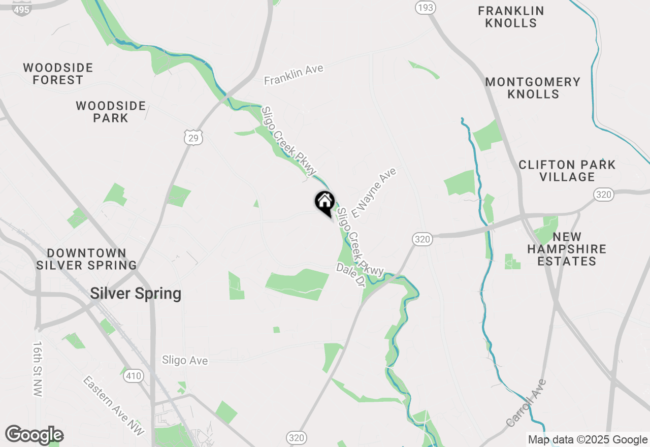 Map of 135 Fleetwood Terrace, Silver Spring, MD 20910