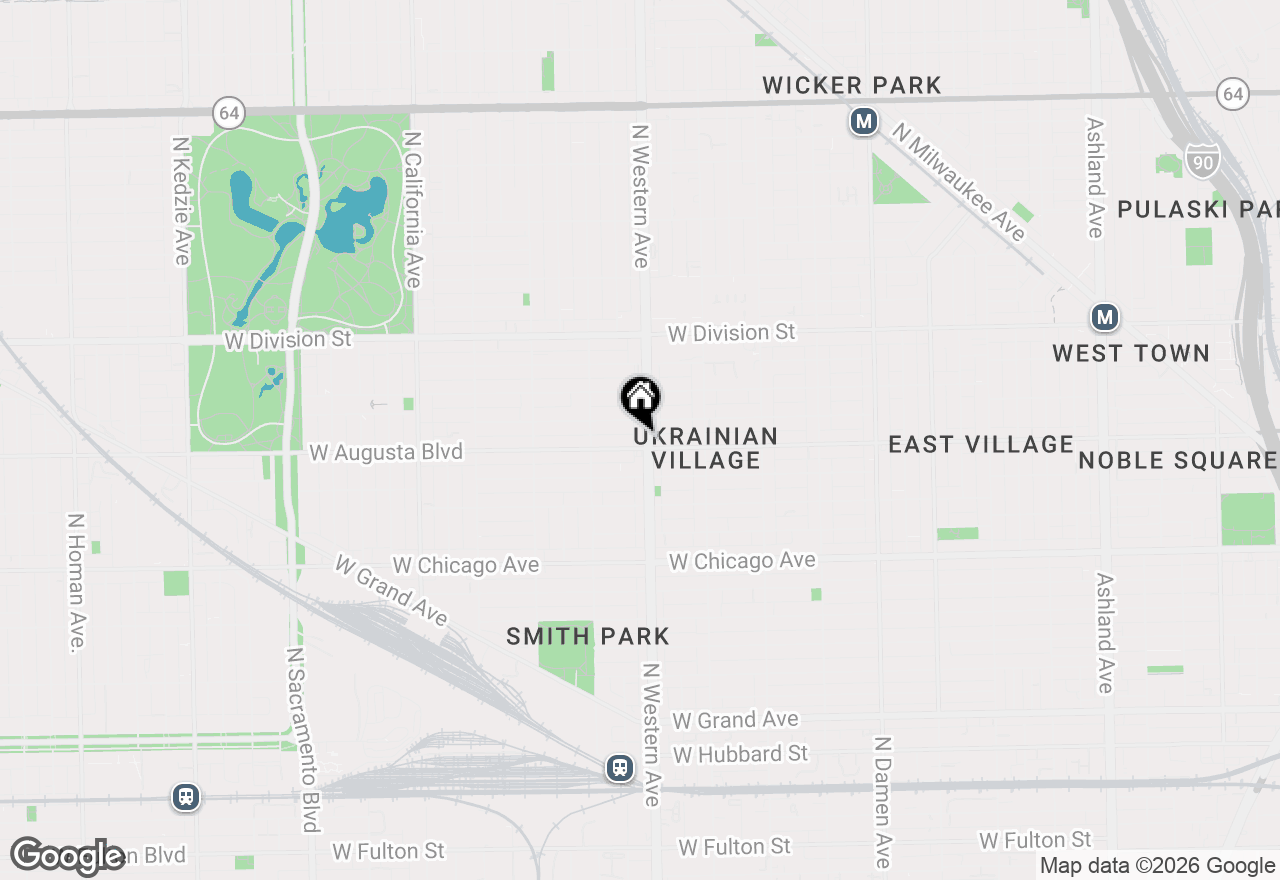 Map of 1006 N Western Avenue, Chicago, IL 60622