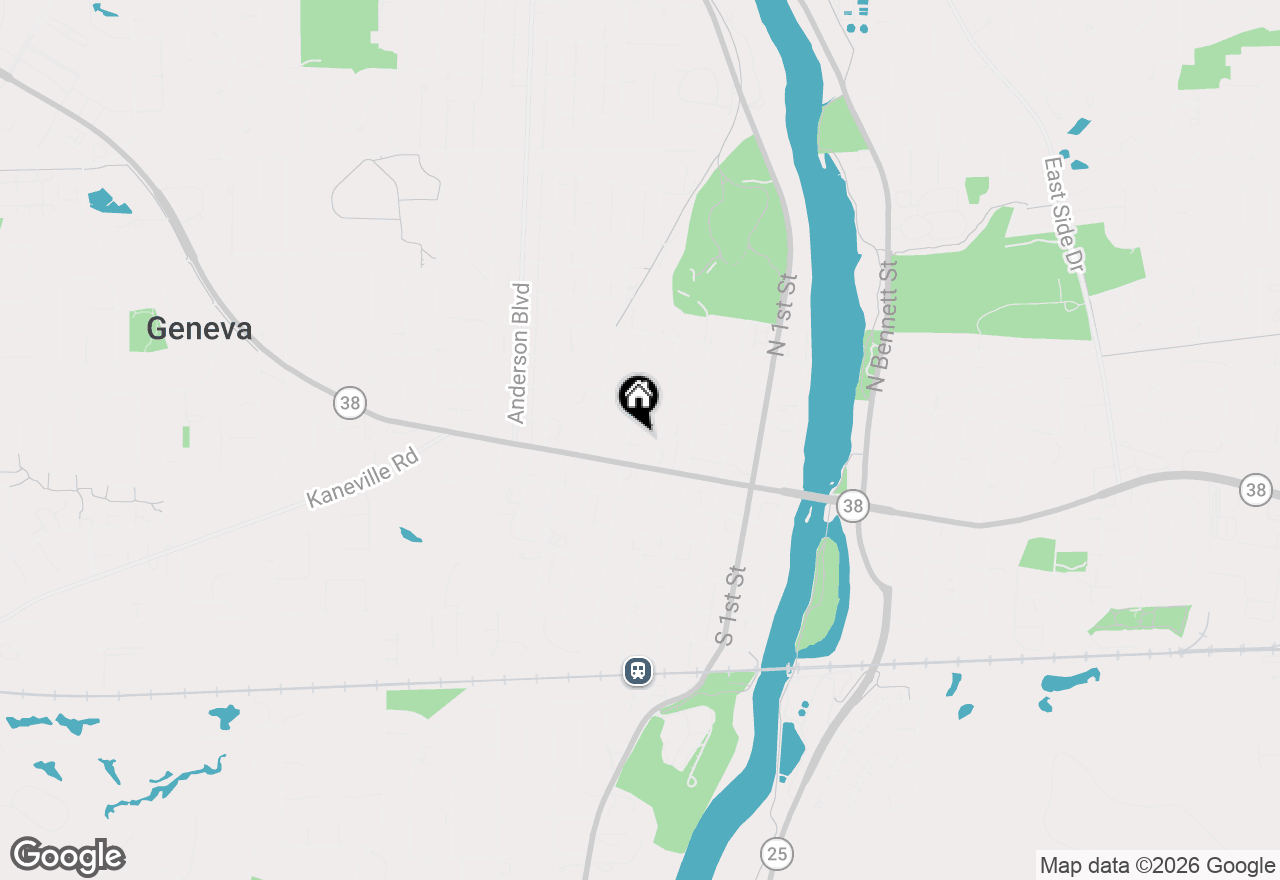 Map of 422 Hamilton Street, Geneva, IL 60134