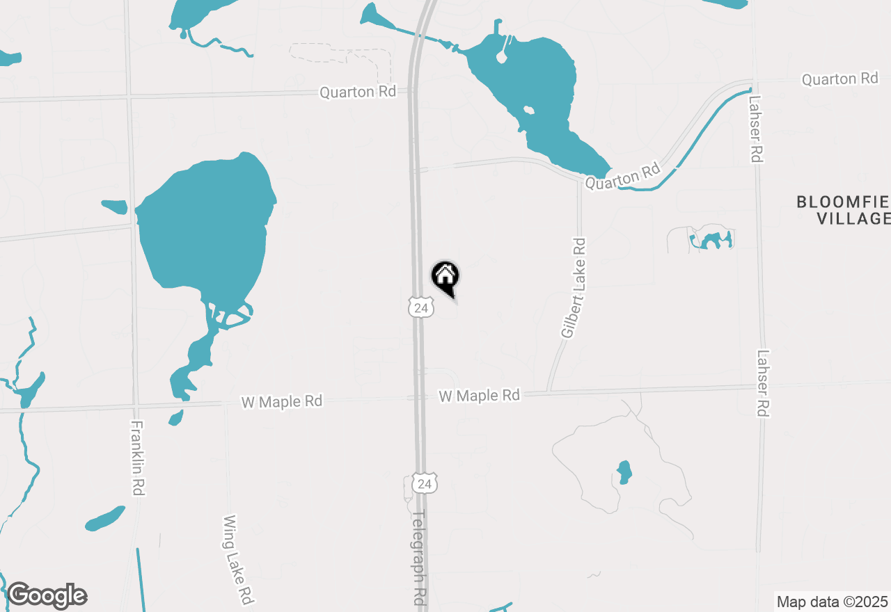 Map of 4054 Cranbrook Court, Bloomfield Hills, MI 48301