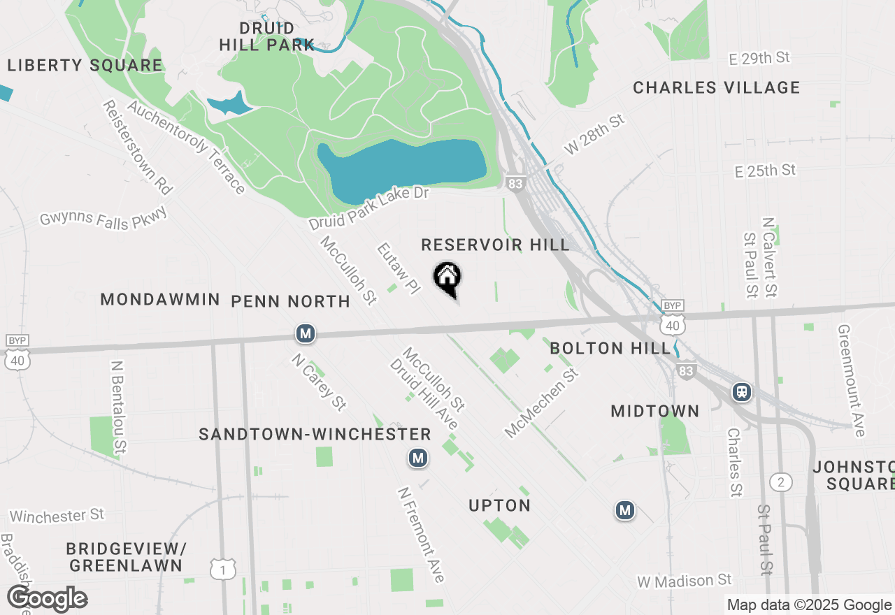 Map of 2034 Linden Avenue #B, Baltimore, MD 21217