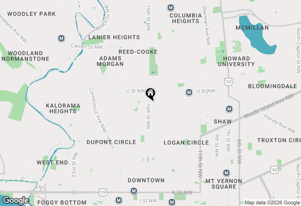 Map of 1835 16th Street Nw #2, Washington, DC 20009