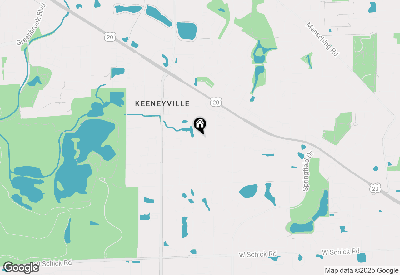 Map of 6N041 Keeney Road, Roselle, IL 60172
