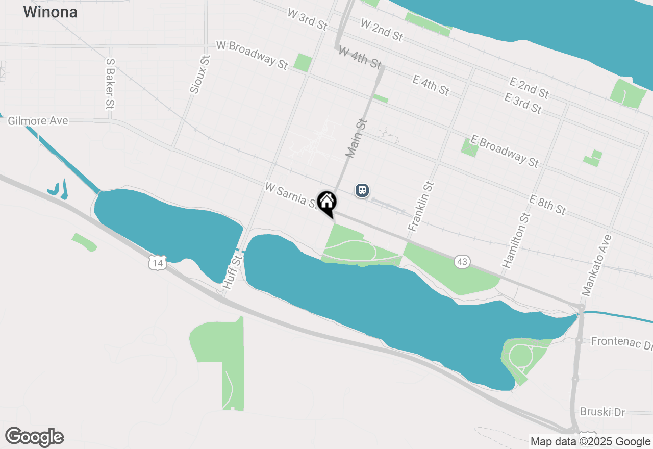 Map of 72 Mill St W, Winona, MN 55987