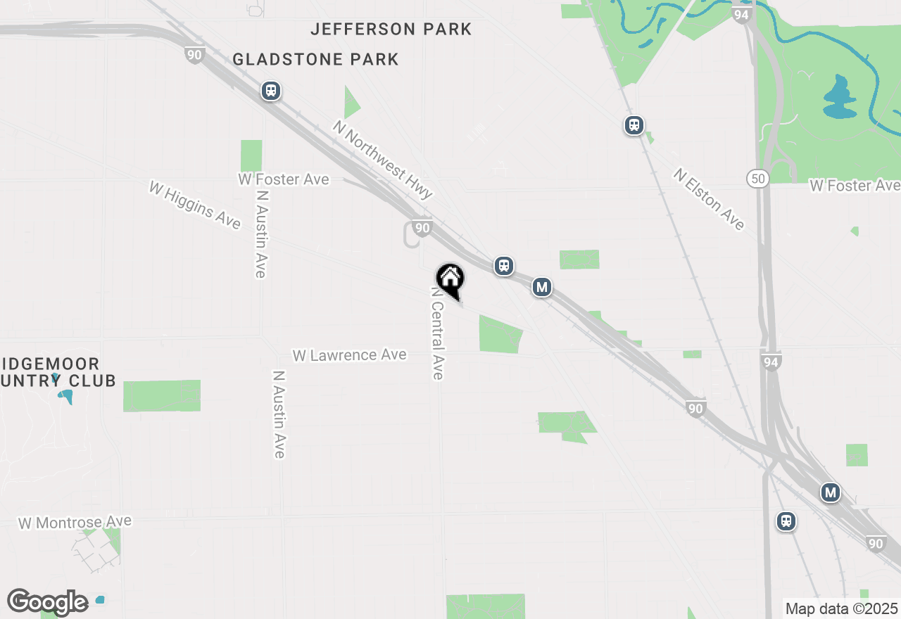 Map of 5543 W Higgins Avenue #1, Chicago, IL 60630